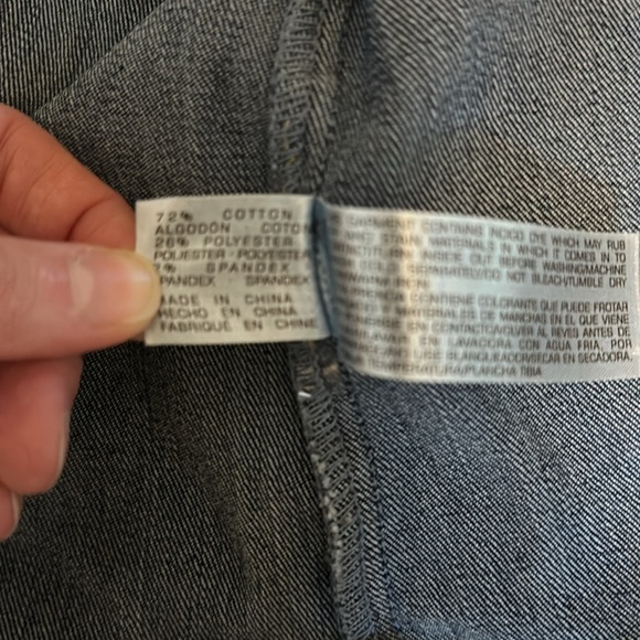 NWT Distressed DARK Denim Jacket - Picture 4 of 4